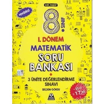 8. Sınıf 1. Dönem Matematik Soru Bankası Seçkin Göksu Örnek Akademi Yayınları