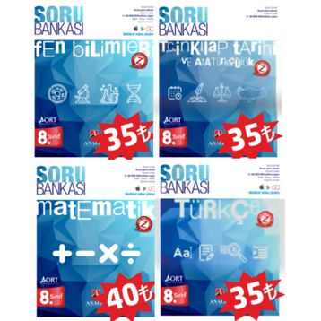 8.Sınıf Aort Matematik Soru Bankası Analiz Yayınları