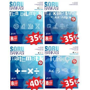 8.Sınıf Aort Matematik Soru Bankası Analiz Yayınları