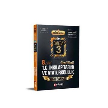 8. Sınıf Çetin Ceviz Omega 3 İnkılap Tarihi ve Atatürkçülük Soru Bankası-Artıbir Yayınları
