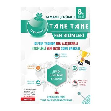 8. Sınıf Defter Tadında Tane Tane Fen Bilimleri-Nartest Yayınevi