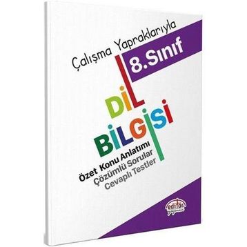 8. Sınıf Dil Bilgisi Özet Konu Anlatımı - Editör Yayınları