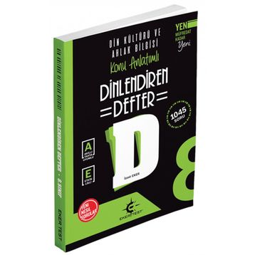 8. Sınıf Din Kültürü Dinlendiren Defter - Eker Test Yayınları