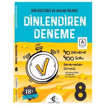8. Sınıf Din Kültürü Dinlendiren Defter - Eker Test Yayınları