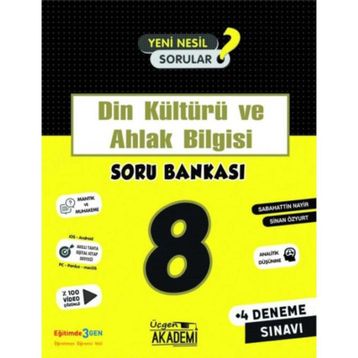8. Sınıf Din Kültürü Ve Ahlak Bil Soru Bankası-Üçgen Akademi Yayınları