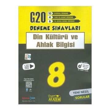 8. Sınıf Din Kültürü Ve Ahlak Bil Soru Bankası-Üçgen Akademi Yayınları