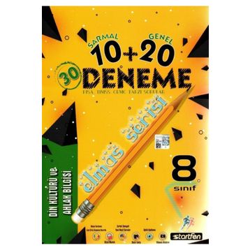 8. Sınıf Din Kültürü ve Ahlak Bilgisi 10 + 20 Elmas Serisi Deneme-Startfen Yayınları