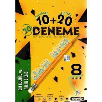 8. Sınıf Din Kültürü ve Ahlak Bilgisi 10 + 20 Elmas Serisi Deneme-Startfen Yayınları