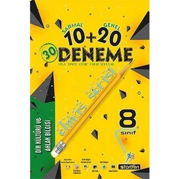 8. Sınıf Din Kültürü ve Ahlak Bilgisi 10 + 20 Elmas Serisi Deneme-Startfen Yayınları