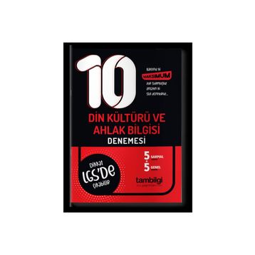 8. Sınıf Din Kültürü ve Ahlak Bilgisi Branş 10 Deneme-Tambilgi Yayınları