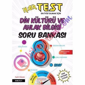 8. Sınıf Din Kültürü ve Ahlak Bilgisi Mavi Soru Bankasıı-Nartest Yayınları