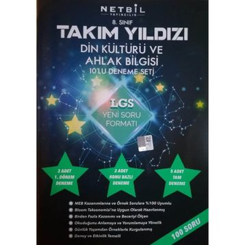 8. Sınıf Din Kültürü ve Ahlak Bilgisi Takım Yıldızı Soru Bankası-Netbil Yayınları
