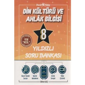 8. Sınıf Din Kültürü ve Ahlak Bilgisi Yıldızlı Soru Bankası-Deniz Yıldızı Yayınları