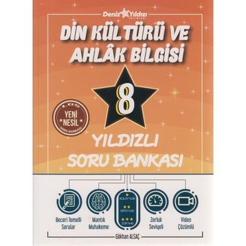 8. Sınıf Din Kültürü ve Ahlak Bilgisi Yıldızlı Soru Bankası-Deniz Yıldızı Yayınları