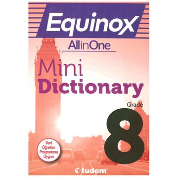 8. Sınıf Equinox All In One Mini Dictionary Tudem Yayınları