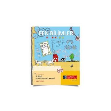 8. Sınıf Fen Bilimleri Defteri Pandül Yayınları