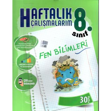 8. Sınıf Fen Bilimleri Haftalık Çalışmalarım-Batı Akademi Yayınları