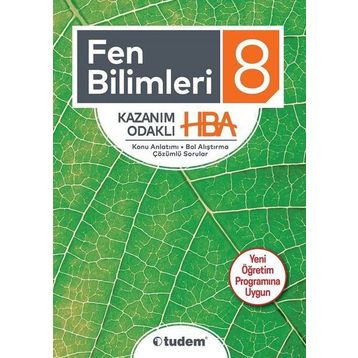 8. Sınıf Fen Bilimleri Kazanım Odaklı HBA - Tudem Yayınları
