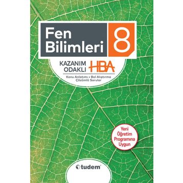 8. Sınıf Fen Bilimleri Kazanım Odaklı HBA - Tudem Yayınları
