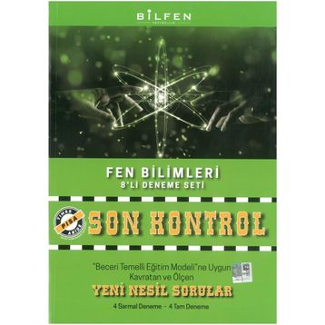 8. Sınıf Fen Bilimleri Son Kontrol Deneme - Bilfen Yayınları