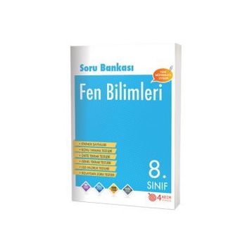 8. Sınıf Fen Bilimleri Soru Bankası 4 Adım Yayınları