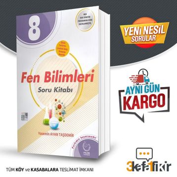 8. Sınıf Fen Bilimleri Soru Kitabı - Palme Yayınları