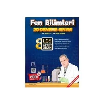 8. Sınıf Fen Bilimleri Tamamı Video Çözümlü 20 Deneme-Altın Oran Yayınları