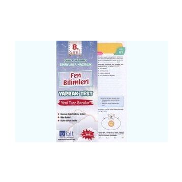 8. Sınıf Fen Bilimleri Yaprak Test-Bulut Eğitim