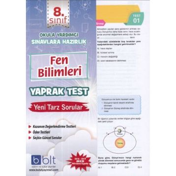 8. Sınıf Fen Bilimleri Yaprak Test-Bulut Eğitim