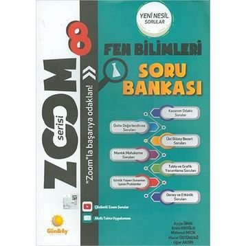 8. Sınıf Fen Bilimleri Zoom Soru Bankası Günay Yayınları