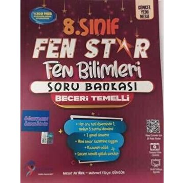 8. Sınıf Fen Star Fen Bilimleri Soru Bankası - Saydam Yayınları