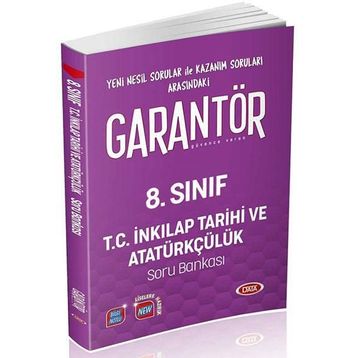 8. Sınıf Garantör T. C. İnkılap Tarihi ve Atatürkçülük Soru Bankası Data Yayınları