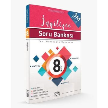 8. Sınıf İngilizce 3M Prestij Soru Bankası-Rota Yayınları