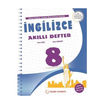 8. Sınıf İngilizce Akıllı Defter Palme Yayınları