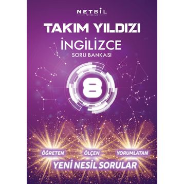 8 Sınıf İngilizce Takım Yıldızı Soru Bankası Netbil Yayınları