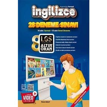 8. Sınıf İngilizce Tamamı Video Çözümlü 20 Deneme-Altın Oran Yayınları