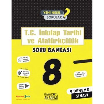 8. Sınıf İnkılap Tarihi ve Atatürkçülük Soru Bankası-Üçgen Akademi Yayınları