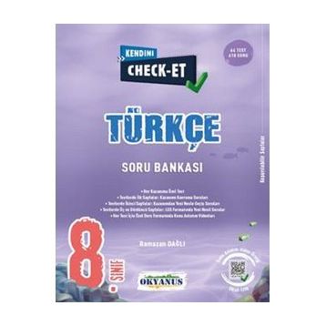 8. Sınıf Kendini Check - Et Türkçe Soru Bankası