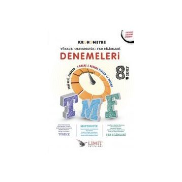 8 Sınıf Kronometre TMF Denemeleri Limit Yayınları
