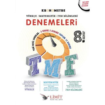 8 Sınıf Kronometre TMF Denemeleri Limit Yayınları