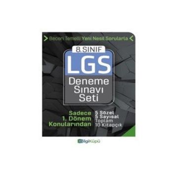 8. Sınıf LGS 1. Dönem Deneme Sınavı Seti Bilgi Küpü Yayınları