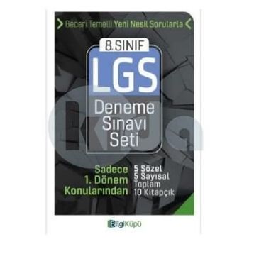 8. Sınıf LGS 1. Dönem Deneme Sınavı Seti Bilgi Küpü Yayınları
