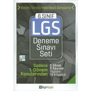8. Sınıf LGS 1. Dönem Deneme Sınavı Seti Bilgi Küpü Yayınları