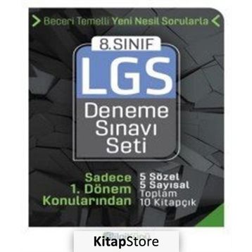 8. Sınıf LGS 1. Dönem Deneme Sınavı Seti Bilgi Küpü Yayınları