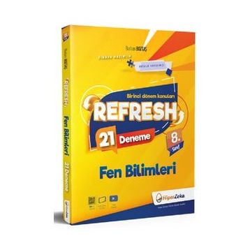8. Sınıf LGS 1. Dönem Konuları Refresh Fen Bilimleri 21 Deneme Hiper Zeka Yayınları