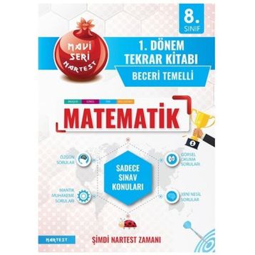 8. Sınıf LGS 1. Dönem Matematik Tekrar Kitabı-Nartest Yayınları