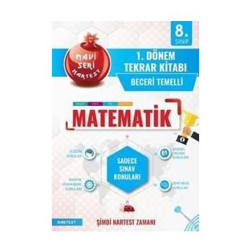 8. Sınıf LGS 1. Dönem Matematik Tekrar Kitabı-Nartest Yayınları
