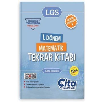 8. Sınıf LGS 1. Dönem Matematik Tekrar Kitabı-Nartest Yayınları
