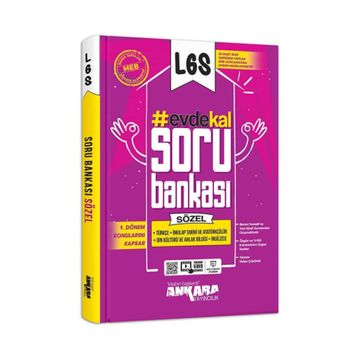 8. Sınıf LGS 1. Dönem Sözel Soru Bankası Ankara Yayın