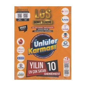 8. Sınıf Lgs 10'lu Deneme - Ünlüler Karması Yayınları